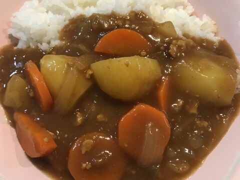 ひき肉カレー♡